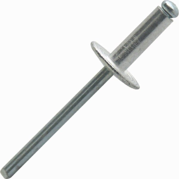 RIVET ALU/ACIER TÊTE LARGE 4.8X16MM (BOÎTE DE 250)