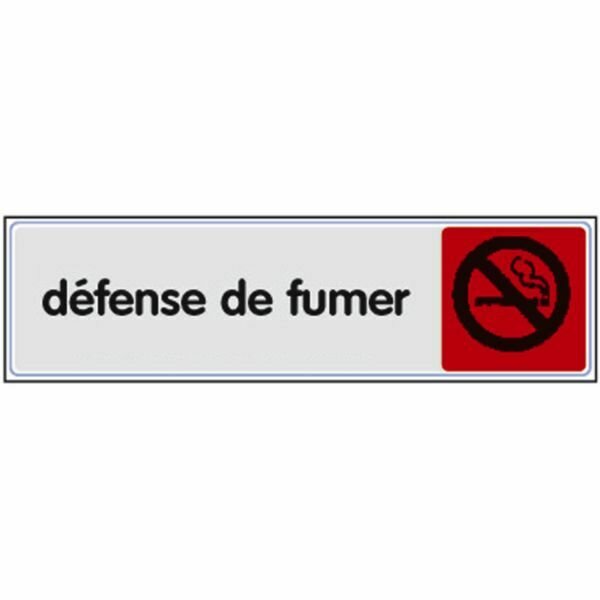 PLAQUETTE SIGNALÉTIQUE DÉFENSE DE FUMER