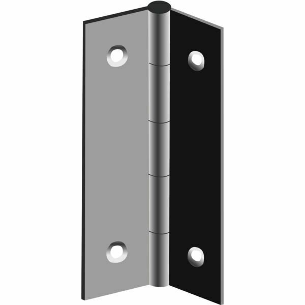 BOÎTE DE 25 CHARNIÈRES RECTANGULAIRES - 100X50MM