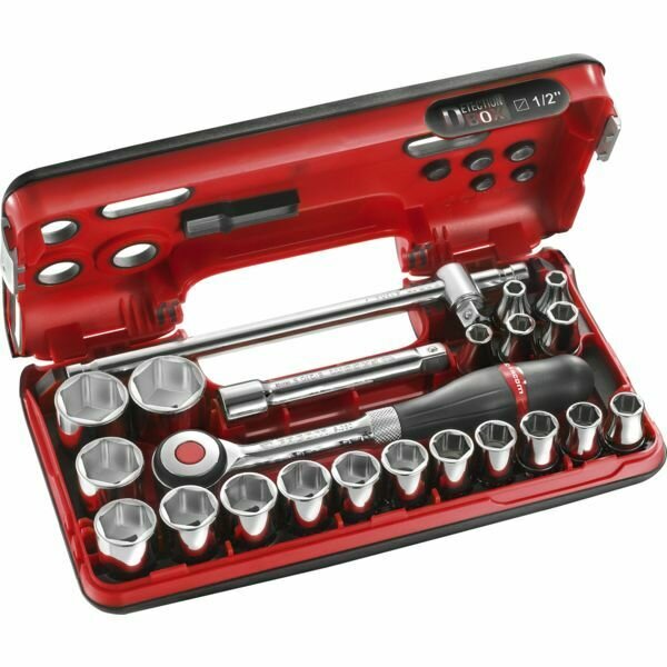 CLIQUET ET DOUILLES 1/2&quot; - COFFRET DE 22 PIÈCES S.360DBOX4PB