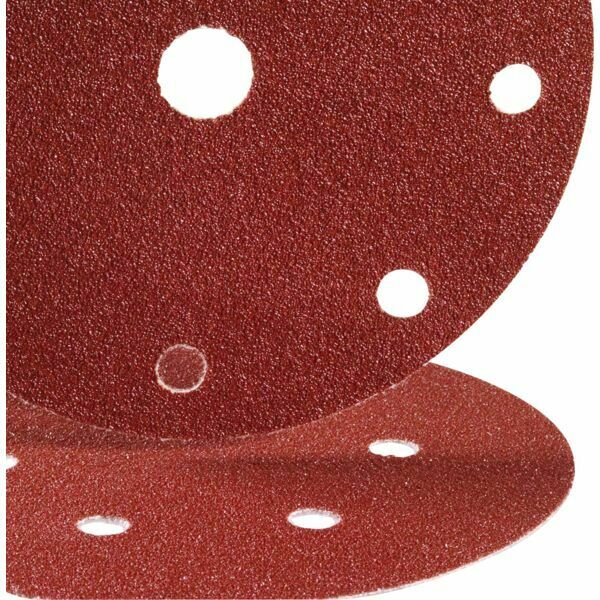 100 DISQUES PAPIER AUTO-AGRIPPANT- GRAIN 100, 8 TROUS