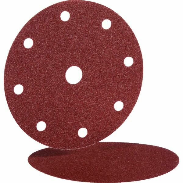 100 DISQUES PAPIER AUTO-AGRIPPANT POUR PONCEUSE ORBITALE - GRAIN 100, 9 TROUS