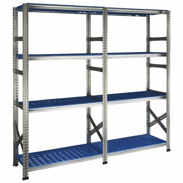 RAYONNAGE LÉGER GALVASPLAST -H.1972XL.2180XP.400MM 4 NIVEAUX