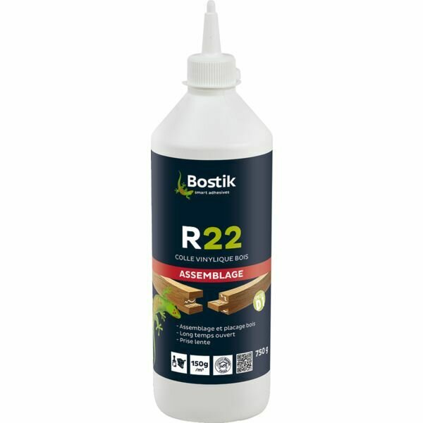 COLLE VINYLIQUE R22 - BIBERON 750G