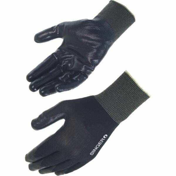 SACHET DE 10 PAIRES DE GANTS PAUME ENDUITE NITRILE