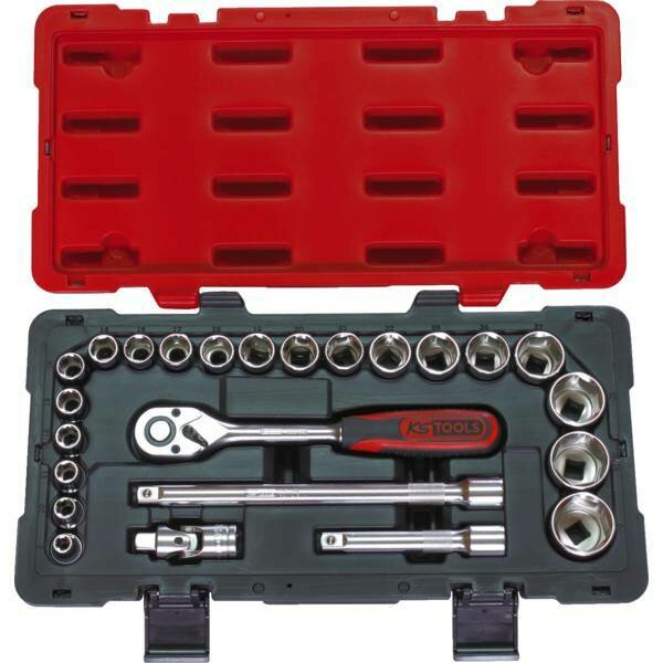 CLIQUET ET DOUILLES 1/2&quot; - COFFRET DE 24 PIÈCES