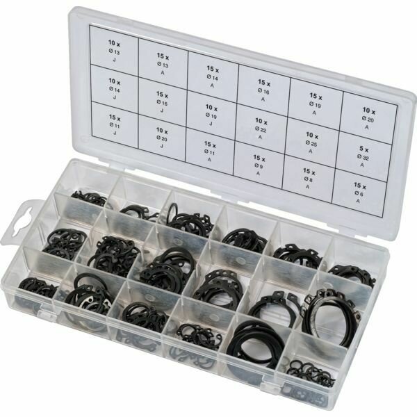 COFFRET CIRCLIPS INTERNES ET EXTERNES, 225 PIÈCES