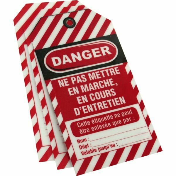 LOT DE 10 ÉTIQUETTES DE CONSIGNATION