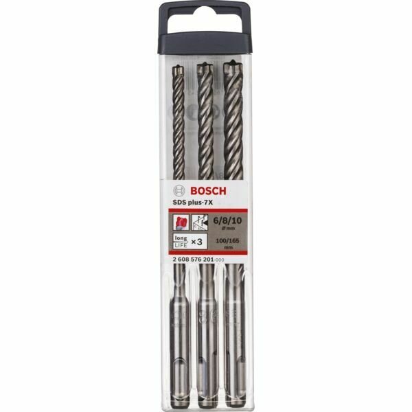 10 FORETS SDS PLUS-7X 6X100X165MM