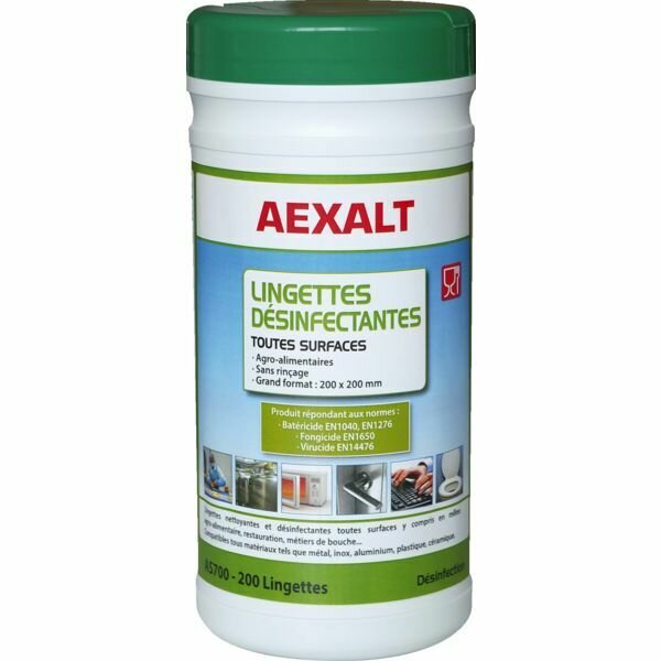 POT DE 200 LINGETTES DÉSINFECTANTES