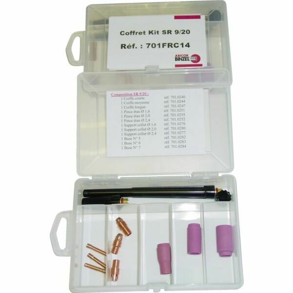 PIÈCE D&#39;USURE TIG EN COFFRET SRL9/20