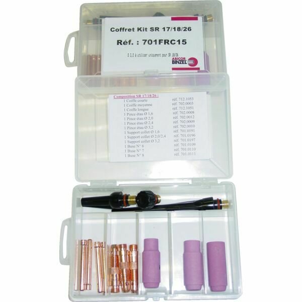 PIÈCE D&#39;USURE TIG EN COFFRET SRL17/26