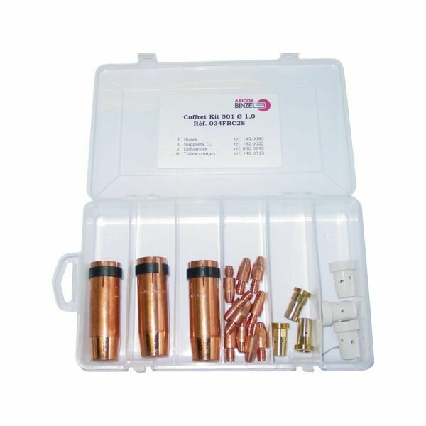 PIÈCE D&#39;USURE MIG MB501 EN COFFRET - DIAM.1MM