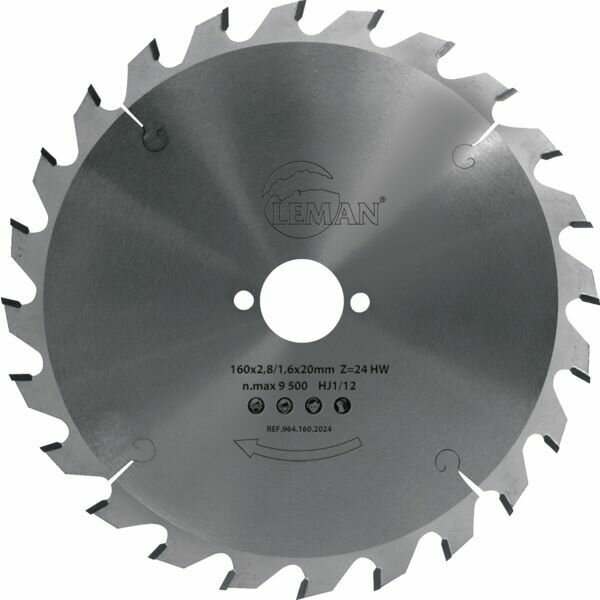 LAME DE SCIE CIRCULAIRE 964 DIAM.190MM 24 DENTS