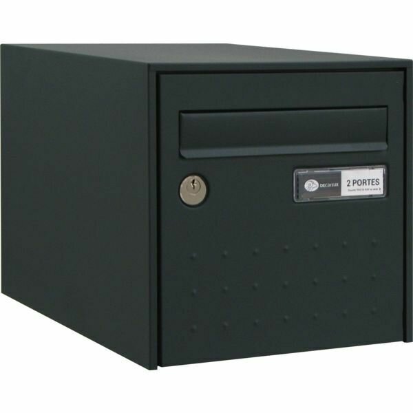 BOÎTE AUX LETTRES STEEL BOX - DOUBLE FACE - GRIS ANTHRACITE