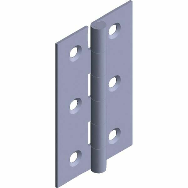 BOÎTE DE 25 CHARNIÈRES RECTANGULAIRES INOX - 90X50MM