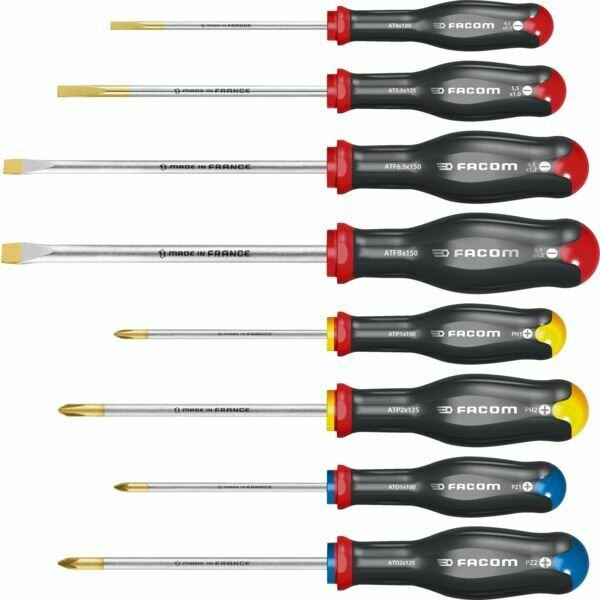 JEU DE 8 TOURNEVIS PROTWIST AT.J8PB