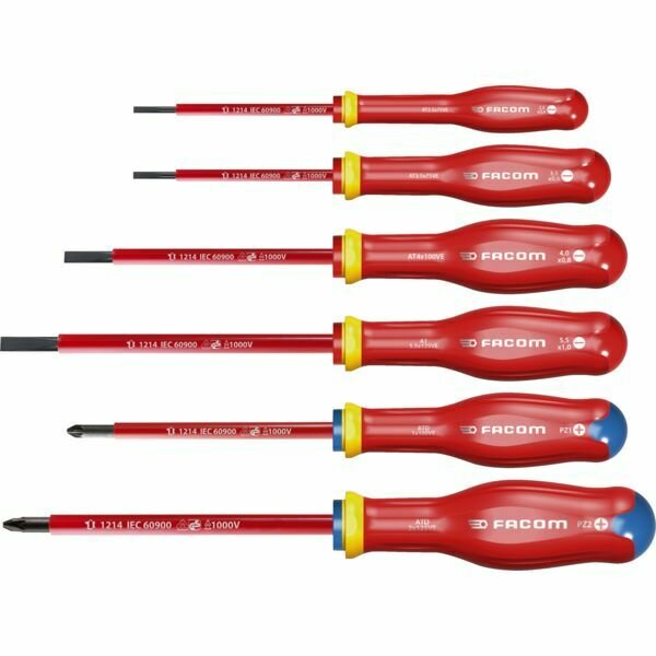JEU DE 6 TOURNEVIS PROTWIST ISOLÉS 1000V