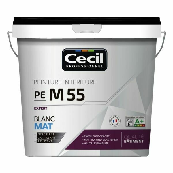 PEINTURE INTÉRIEURE PE M55 - BLANC MAT 5L