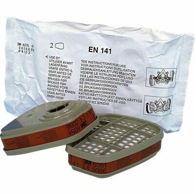 4 SACHETS DE FILTRES POUR MASQUES 6500 ET 6800 - CLASSE ABE1