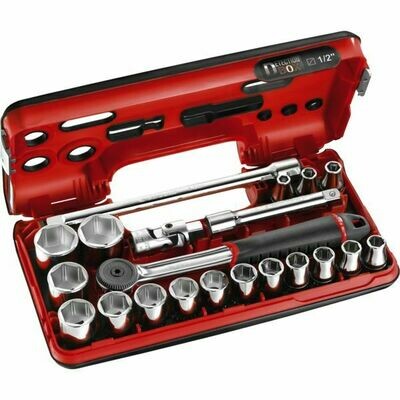 CLIQUET ET DOUILLES 1/2&quot; - COFFRET DE 21 PIÈCES S.161DBOX1PB