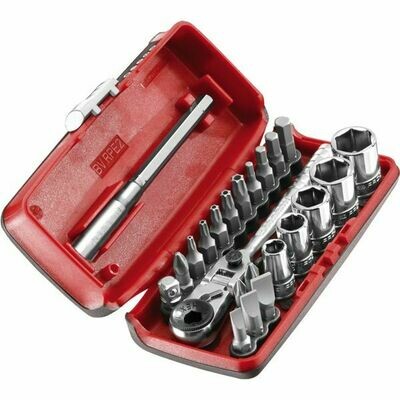 CLIQUET ET DOUILLES 1/4&quot; - COFFRET DE 22 PIÈCES R1PICOPB