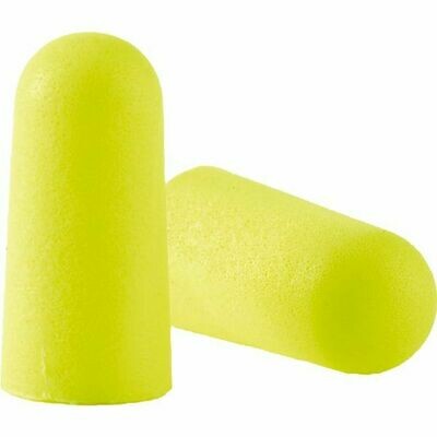 250 PAIRES DE BOUCHONS D&#39;OREILLES E-A-RSOFT YELLOW NEON NON CORDÉS