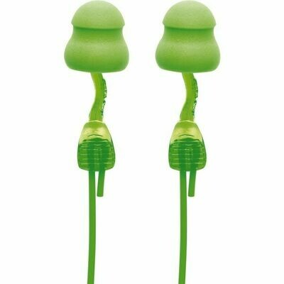 80 PAIRES DE BOUCHONS D&#39;OREILLE TWISTERS CORD EN SACHETS INDIVIDUELS