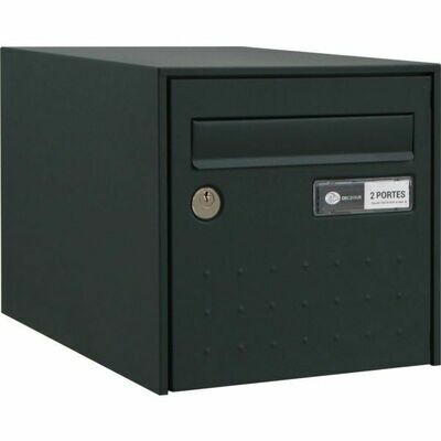 BOÎTE AUX LETTRES STEEL BOX - SIMPLE FACE - GRIS ANTHRACITE