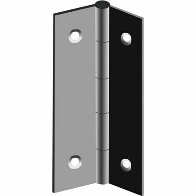 BOÎTE DE 25 CHARNIÈRES RECTANGULAIRES - 80X45MM