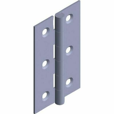 BOÎTE DE 25 CHARNIÈRES RECTANGULAIRES INOX - 50X30MM