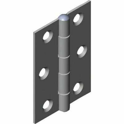 BOÎTE DE 25 CHARNIÈRES FORTES - INOX - 102X72MM