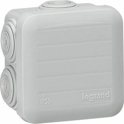 BOÎTE DE DÉRIVATION 105X105X55MM GRISE