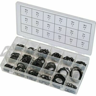 COFFRET CIRCLIPS INTERNES ET EXTERNES, 225 PIÈCES