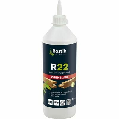 COLLE VINYLIQUE R22 - BIBERON 750G
