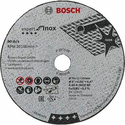 5 DISQUES À TRONÇONNER EXPERT FOR INOX 76 MM