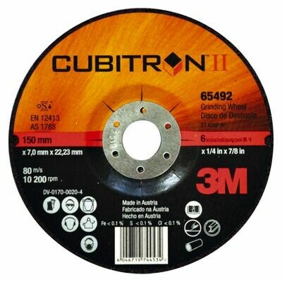 20 DISQUES À ÉBARBER 3M CUBITRON II 230X7MM