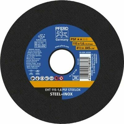25 DISQUES À TRONÇONNER INOX ET ACIER PSF 125X1MM