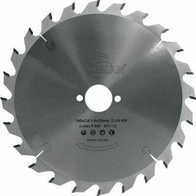 LAME DE SCIE CIRCULAIRE 964 DIAM.165MM 24 DENTS