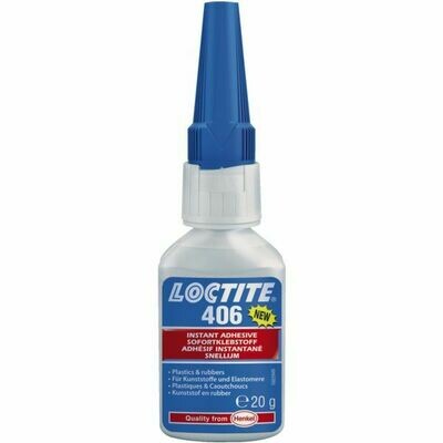 LOCTITE 406 COLLE PLASTIQUES ET ÉLASTOMÈRES - 20G