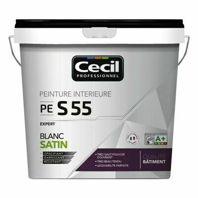 PEINTURE INTÉRIEURE SATIN PE S55 - BLANC 5L