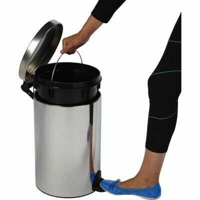 POUBELLE À PÉDALE SANELIA - INOX 14L