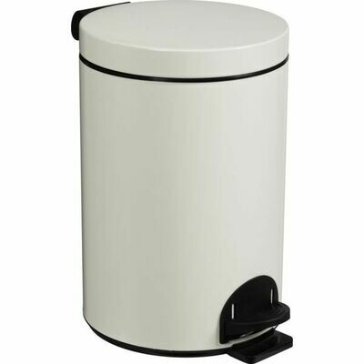 POUBELLE À PÉDALE SANELIA - BLANC 3L