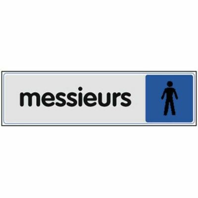 PLAQUETTE SIGNALÉTIQUE MESSIEURS