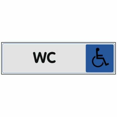 PLAQUETTE SIGNALÉTIQUE WC HANDICAPÉS