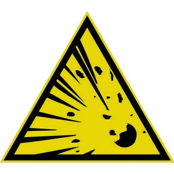 TRIANGLE AVERTISSEMENT DANGER ATMOSPHÈRE EXPLOSIVE