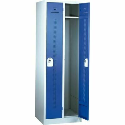 VESTIAIRE MONOBLOC SOUDÉ 2 CASES - INDUSTRIE SALISSANTE