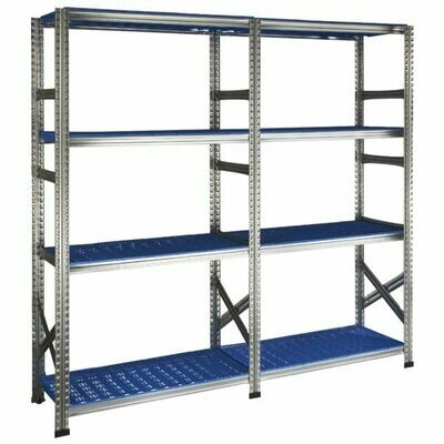 RAYONNAGE LÉGER GALVASPLAST -H.1972XL.2180XP.400MM 4 NIVEAUX