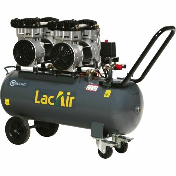 COMPRESSEUR MOBILE SILENCIEUX 70L - 16M3/H