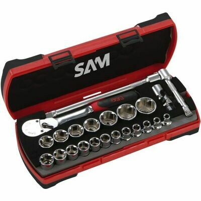 CLIQUET ET DOUILLES 1/2&quot; - COFFRET DE 23 PIÈCES 75-SHC23Z